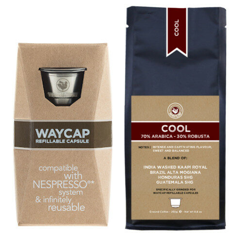 WayCap Basic Cool - 1 capsule + coffee 250g